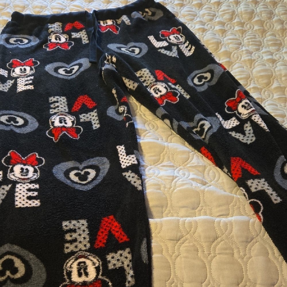 Disney Loumge Pants Minnie Mouse with Black and Red Accents